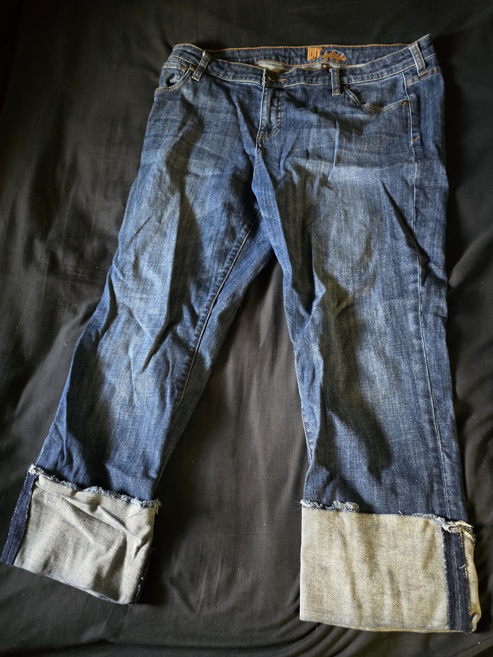 Kut from the Kloth Dark Blue Cropped Jeans